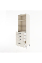 Hyperion Dolap 3 Raflı 4 Çekmeceli 60x44x195 - S59M094V1B