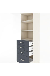 Hyperion Dolap 3 Raflı 4 Çekmeceli 60x44x195 - S59M094V2B