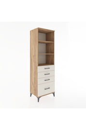 Hyperion Dolap 3 Raflı 4 Çekmeceli 60x44x195 - S59M094V7B