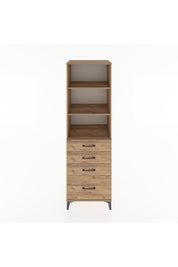 Hyperion Dolap 3 Raflı 4 Çekmeceli 60x44x195 - S59M094V9B