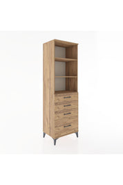 Hyperion Dolap 3 Raflı 4 Çekmeceli 60x44x195 - S59M094V9B
