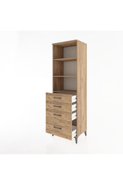 Hyperion Dolap 3 Raflı 4 Çekmeceli 60x44x195 - S59M094V9B
