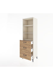 Hyperion Dolap 3 Raflı 3 Çekmeceli 60x44x195 - S59M095V3B