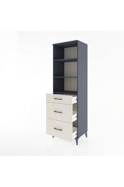 Hyperion Dolap 3 Raflı 3 Çekmeceli 60x44x195 - S59M095V4B