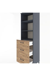 Hyperion Dolap 3 Raflı 3 Çekmeceli 60x44x195 - S59M095V6B