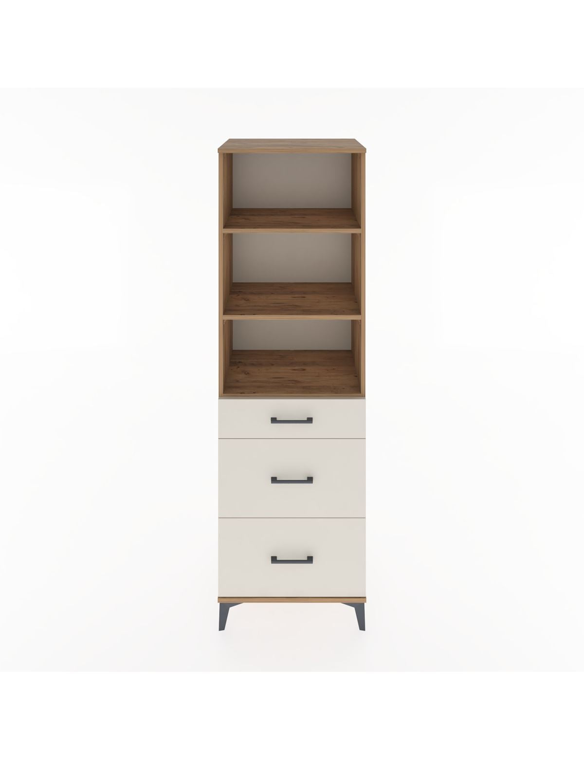 Hyperion Dolap 3 Raflı 3 Çekmeceli 60x44x195 - S59M095V7B