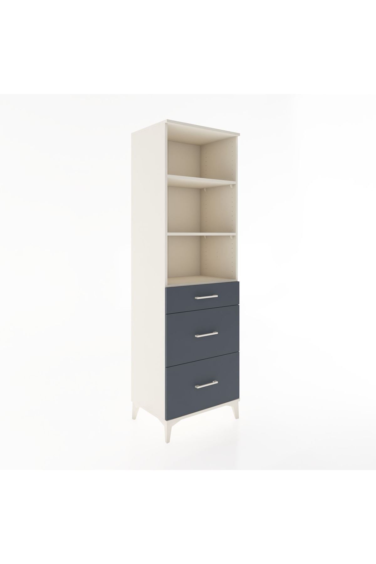 Hyperion Dolap 3 Raflı 3 Çekmeceli 60x44x195 - S59M096V2B