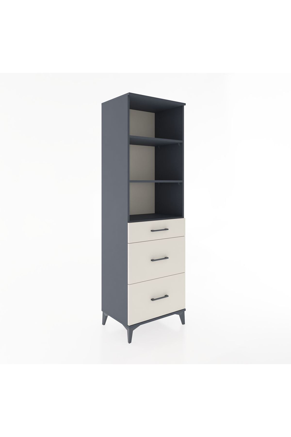 Hyperion Dolap 3 Raflı 3 Çekmeceli 60x44x195 - S59M096V4B