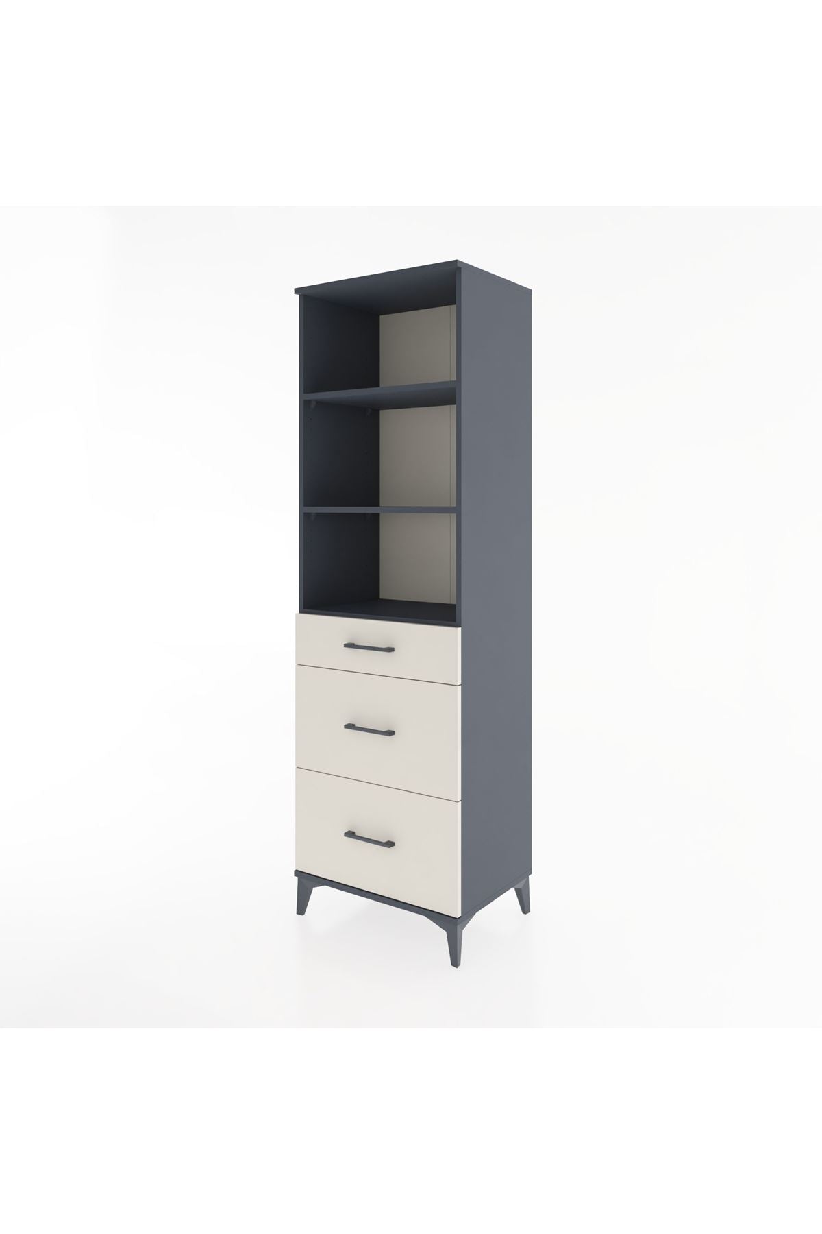 Hyperion Dolap 3 Raflı 3 Çekmeceli 60x44x195 - S59M096V4B