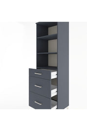 Hyperion Dolap 3 Raflı 3 Çekmeceli 60x44x195 - S59M096V5B