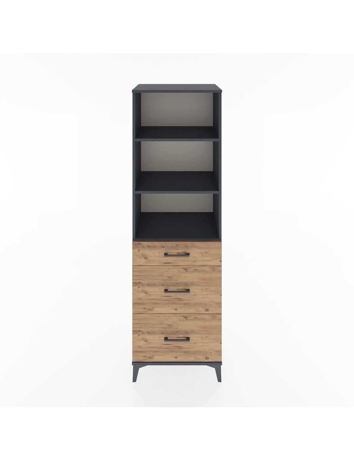 Hyperion Dolap 3 Raflı 3 Çekmeceli 60x44x195 - S59M096V6B