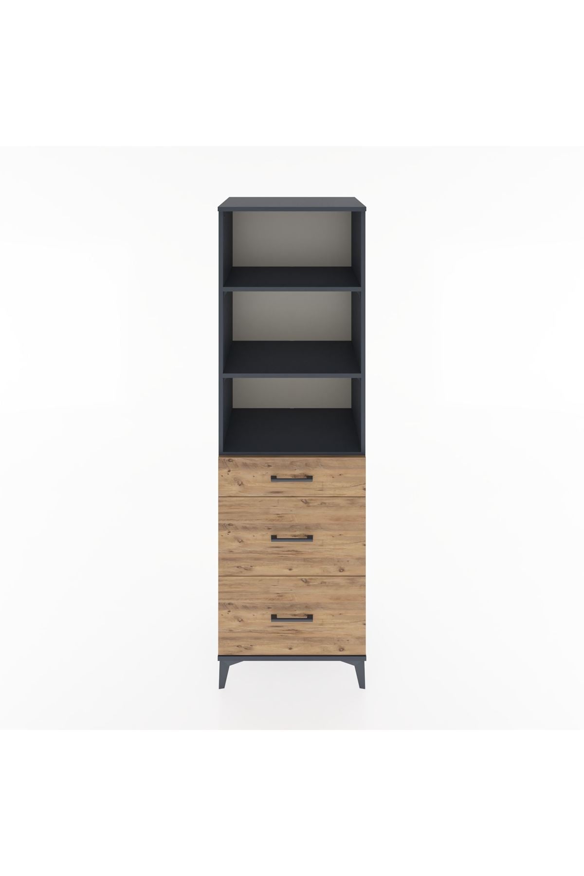 Hyperion Dolap 3 Raflı 3 Çekmeceli 60x44x195 - S59M096V6B