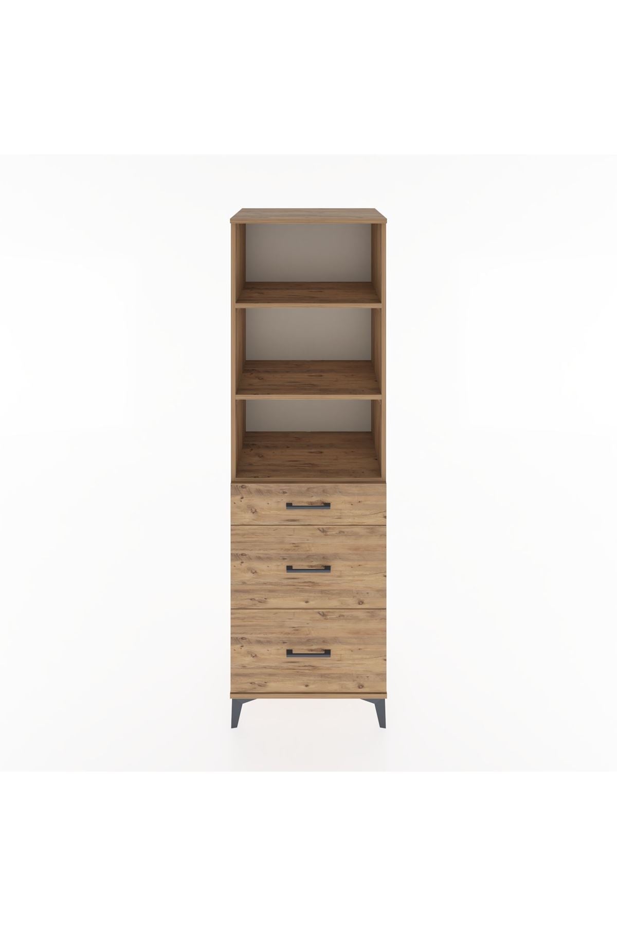 Hyperion Dolap 3 Raflı 3 Çekmeceli 60x44x195 - S59M096V9B