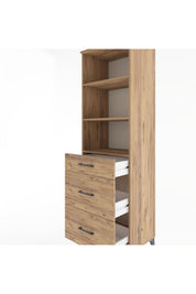 Hyperion Dolap 3 Raflı 3 Çekmeceli 60x44x195 - S59M096V9B