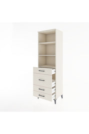 Hyperion Dolap 3 Raflı 4 Çekmeceli 60x44x195 - S59M097V1B