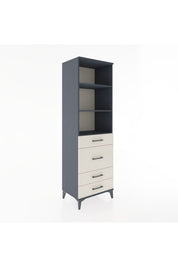 Hyperion Dolap 3 Raflı 4 Çekmeceli 60x44x195 - S59M097V4B