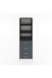 Hyperion Dolap 3 Raflı 4 Çekmeceli 60x44x195 - S59M097V5B