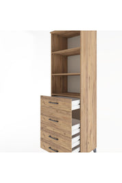 Hyperion Dolap 3 Raflı 4 Çekmeceli 60x44x195 - S59M097V9B