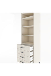 Hyperion Dolap 4 Raflı 4 Çekmeceli 60x44x195 - S59M098V1B