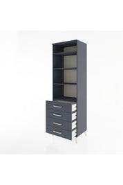 Hyperion Dolap 4 Raflı 4 Çekmeceli 60x44x195 - S59M098V5B