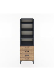 Hyperion Dolap 4 Raflı 4 Çekmeceli 60x44x195 - S59M098V6B