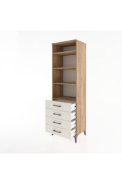 Hyperion Dolap 4 Raflı 4 Çekmeceli 60x44x195 - S59M098V7B