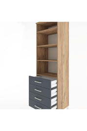 Hyperion Dolap 4 Raflı 4 Çekmeceli 60x44x195 - S59M098V8B