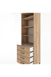 Hyperion Dolap 4 Raflı 4 Çekmeceli 60x44x195 - S59M098V9B