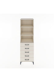 Hyperion Dolap 3 Raflı 5 Çekmeceli 60x44x195 - S59M099V1B