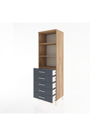 Hyperion Dolap 3 Raflı 5 Çekmeceli 60x44x195 - S59M099V8B