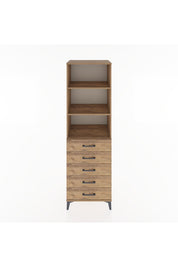 Hyperion Dolap 3 Raflı 5 Çekmeceli 60x44x195 - S59M099V9B