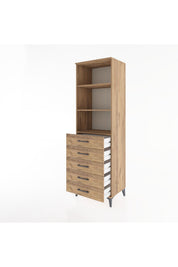 Hyperion Dolap 3 Raflı 5 Çekmeceli 60x44x195 - S59M099V9B