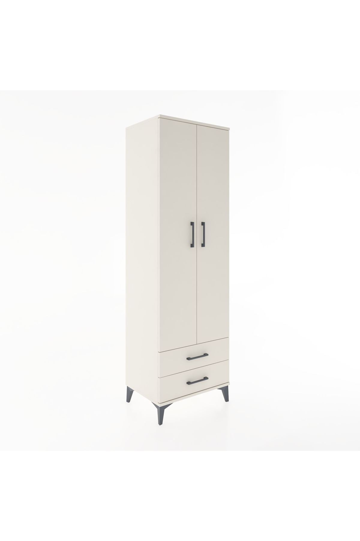 Hyperion Dolap 4 Raflı 2 Çekmeceli 2 Kapaklı 60x44x195 - S59M101V1B