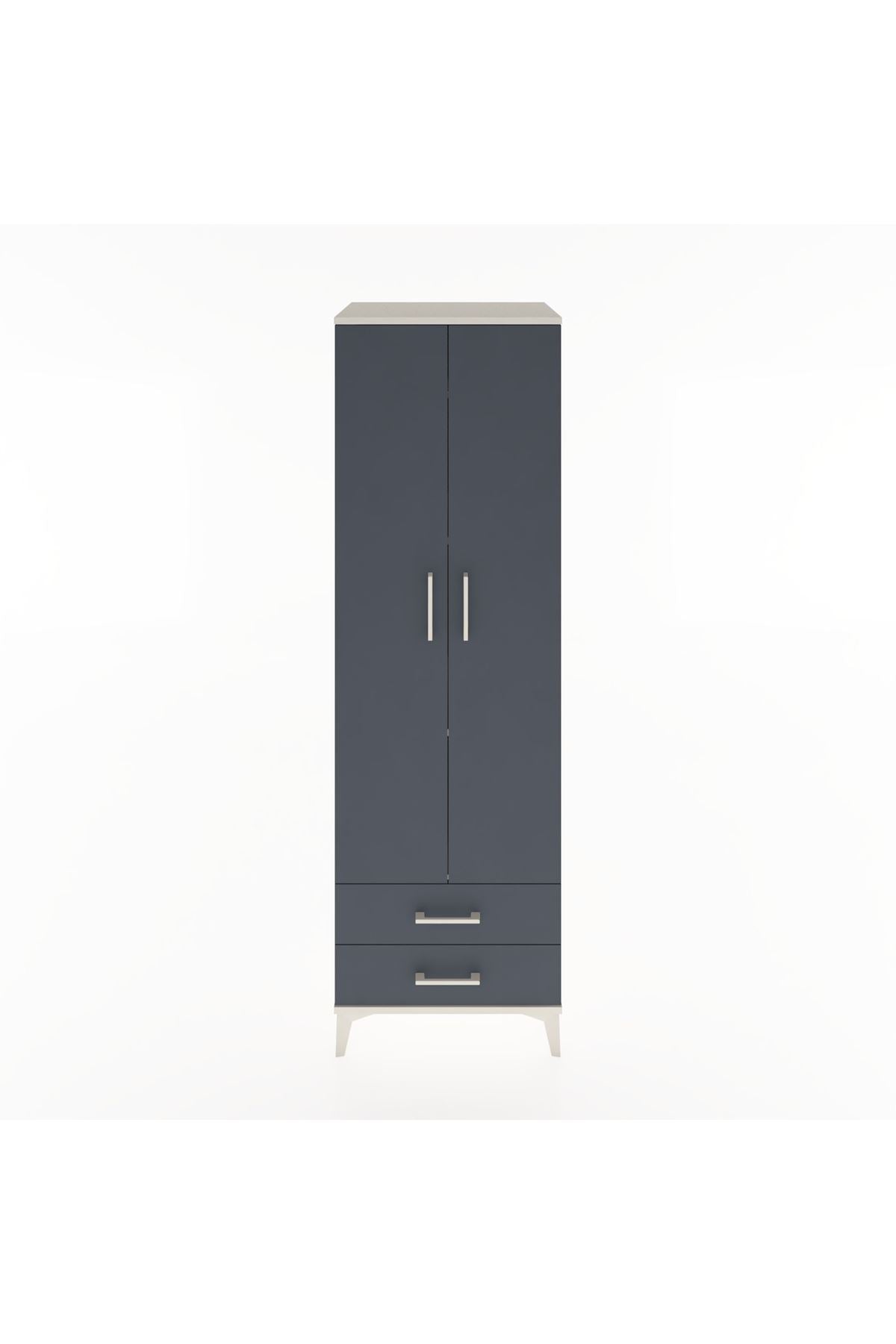 Hyperion Dolap 4 Raflı 2 Çekmeceli 2 Kapaklı 60x44x195 - S59M101V2B
