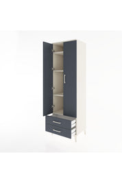 Hyperion Dolap 4 Raflı 2 Çekmeceli 2 Kapaklı 60x44x195 - S59M101V2B