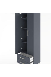 Hyperion Dolap 4 Raflı 2 Çekmeceli 2 Kapaklı 60x44x195 - S59M101V5B