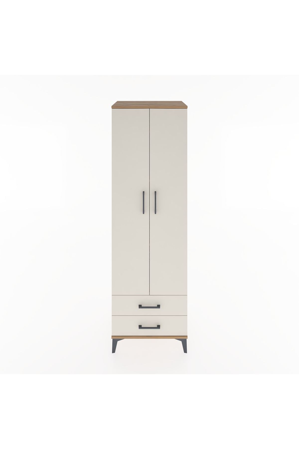 Hyperion Dolap 4 Raflı 2 Çekmeceli 2 Kapaklı 60x44x195 - S59M101V7B