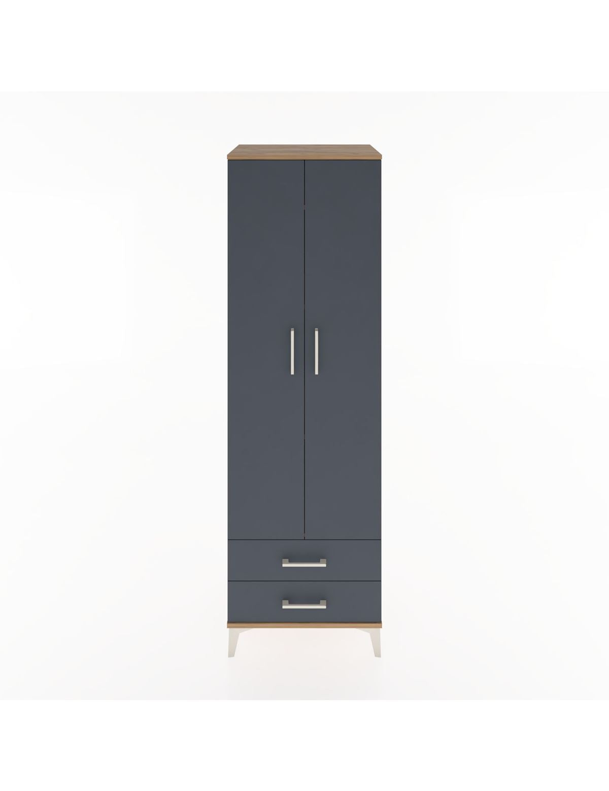 Hyperion Dolap 4 Raflı 2 Çekmeceli 2 Kapaklı 60x44x195 - S59M101V8B