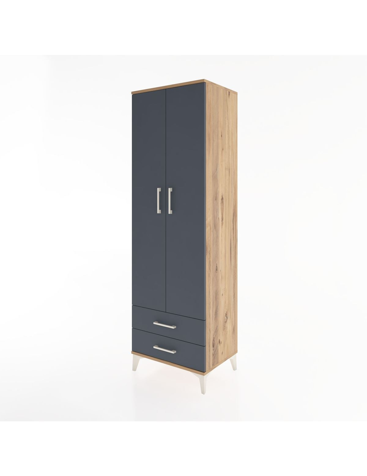 Hyperion Dolap 4 Raflı 2 Çekmeceli 2 Kapaklı 60x44x195 - S59M101V8B