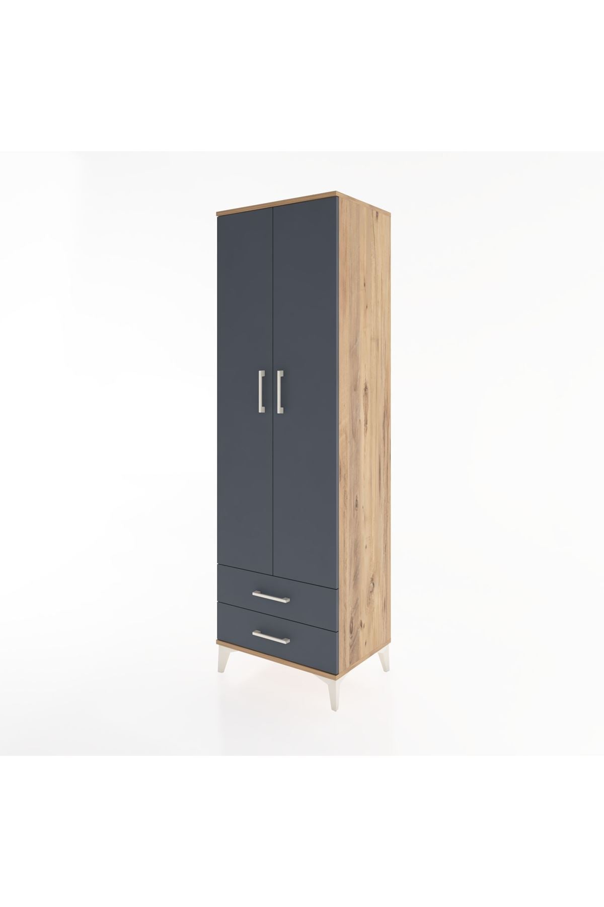 Hyperion Dolap 4 Raflı 2 Çekmeceli 2 Kapaklı 60x44x195 - S59M101V8B