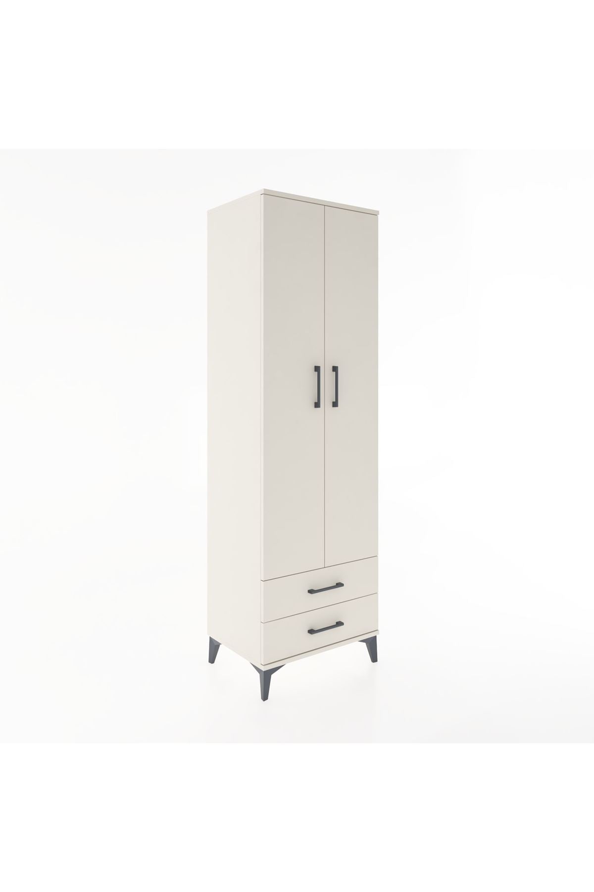 Hyperion Dolap 2 Raflı 2 Çekmeceli Tek Askılı 60x44x195 - S59M102V1B