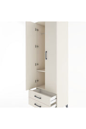Hyperion Dolap 2 Raflı 2 Çekmeceli Tek Askılı 60x44x195 - S59M102V1B