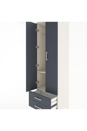 Hyperion Dolap 2 Raflı 2 Çekmeceli Tek Askılı 60x44x195 - S59M102V2B