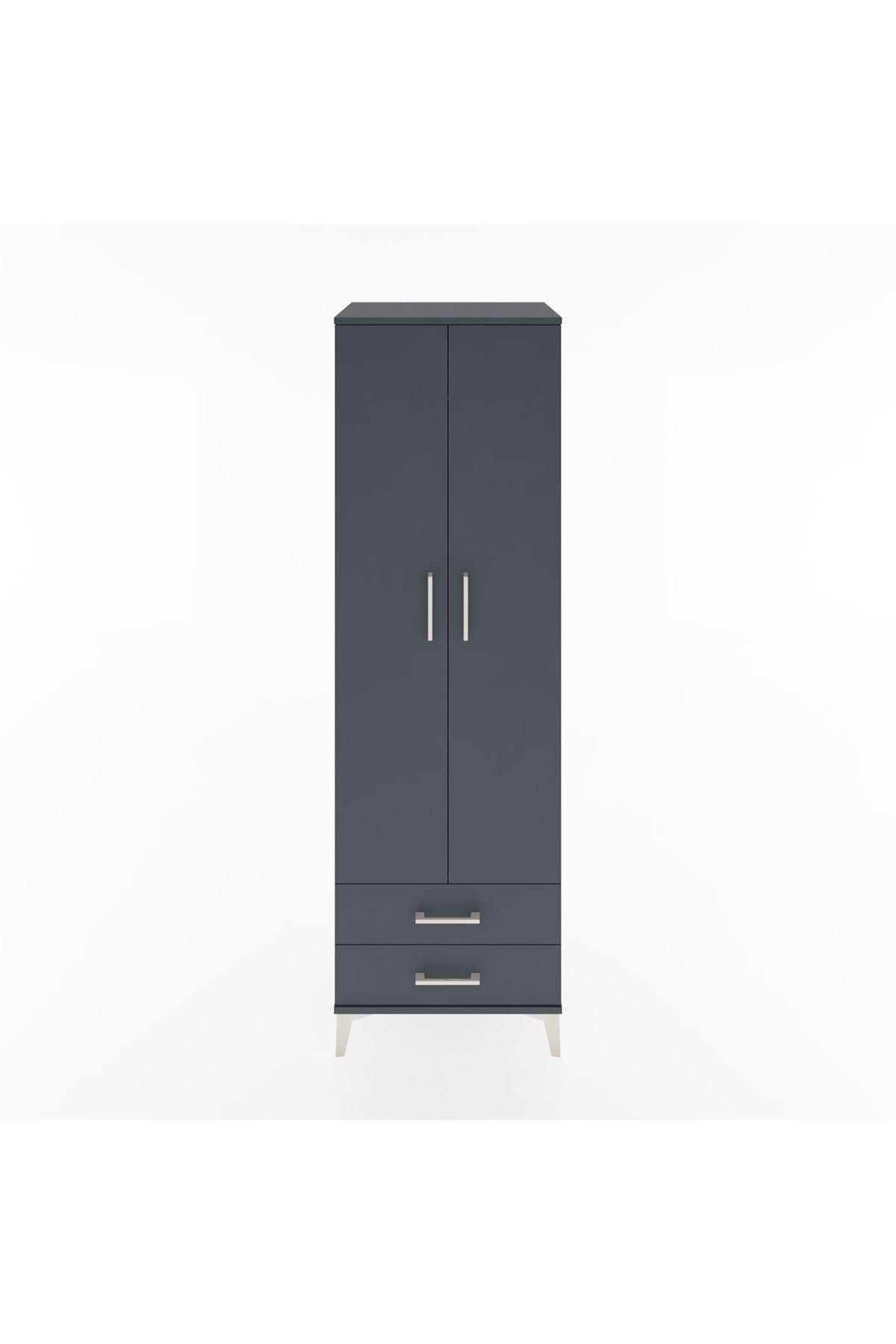 Hyperion Dolap 2 Raflı 2 Çekmeceli Tek Askılı 60x44x195 - S59M102V5B
