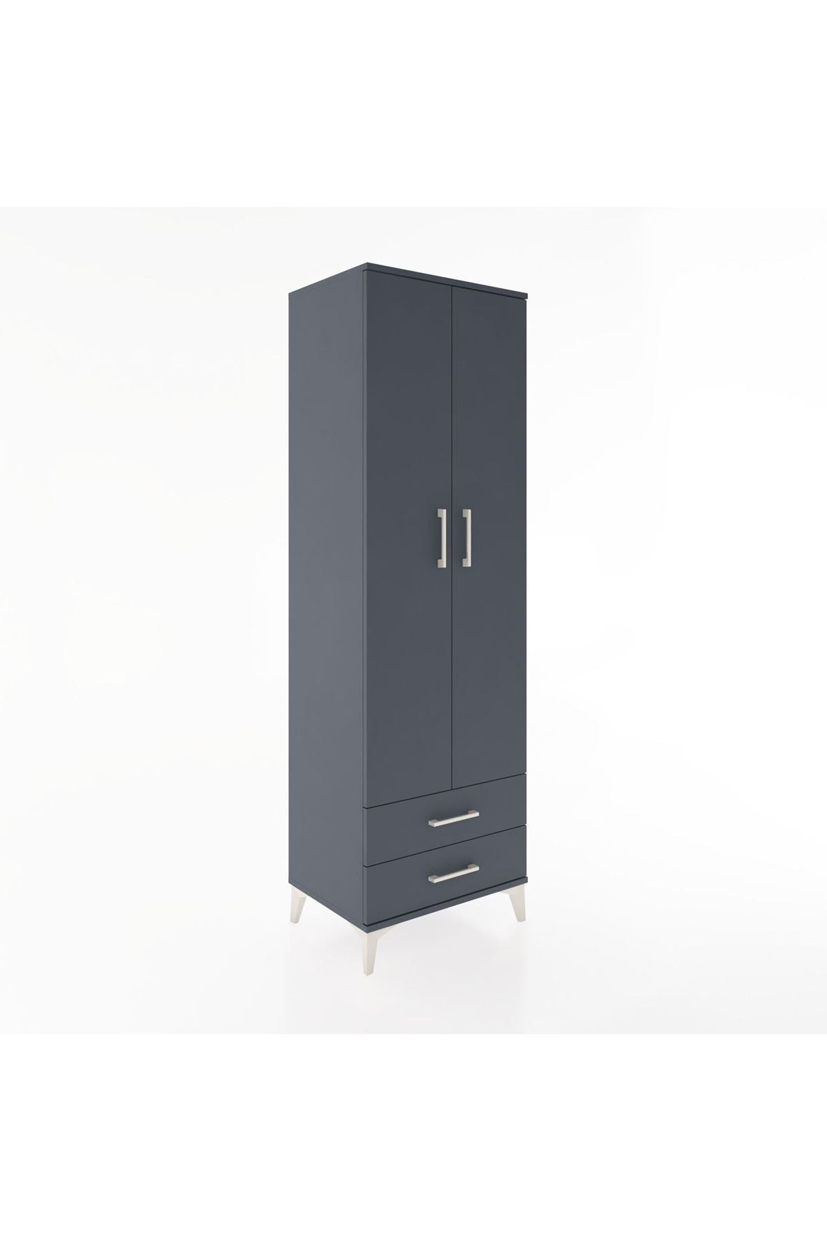 Hyperion Dolap 2 Raflı 2 Çekmeceli Tek Askılı 60x44x195 - S59M102V5B