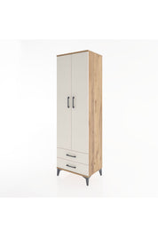 Hyperion Dolap 2 Raflı 2 Çekmeceli Tek Askılı 60x44x195 - S59M102V7B