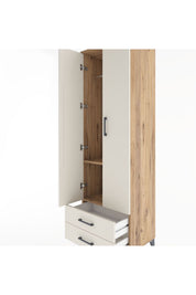 Hyperion Dolap 2 Raflı 2 Çekmeceli Tek Askılı 60x44x195 - S59M102V7B