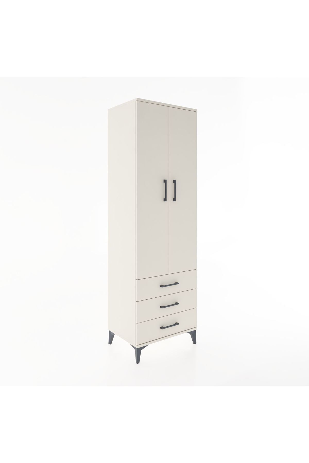 Hyperion Dolap 2 Raflı 3 Çekmeceli Tek Askılı 60x44x195 - S59M103V1B