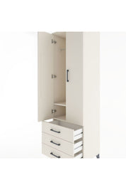 Hyperion Dolap 2 Raflı 3 Çekmeceli Tek Askılı 60x44x195 - S59M103V1B