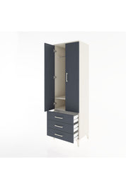 Hyperion Dolap 2 Raflı 3 Çekmeceli Tek Askılı 60x44x195 - S59M103V2B